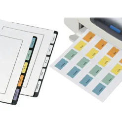 Avery Printable Self-Adhesive Tabs, White, Pack Of 80