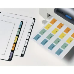 Avery Printable Self-Adhesive Tabs, White, Pack Of 80