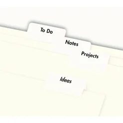 Avery Printable Self-Adhesive Tabs, White, Pack Of 80