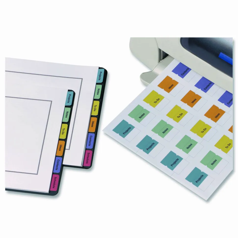 Avery Printable Self-Adhesive Tabs 16281, 1-1/4" x 1", 96 Tabs