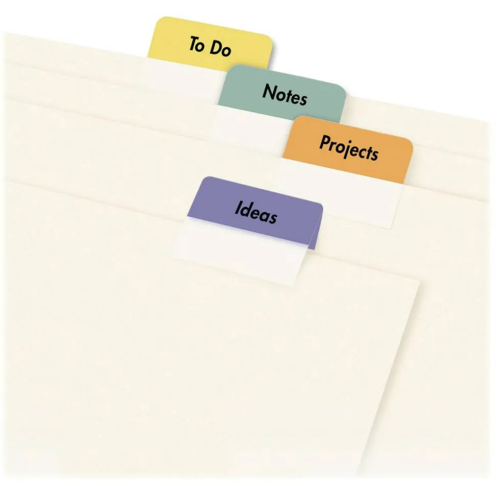 Avery Printable Self-Adhesive Tabs, Multicolor, Pack Of 80