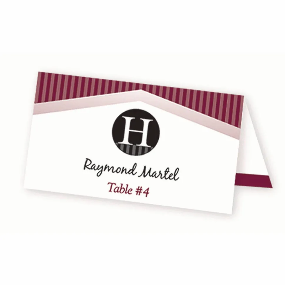Avery Printable Tent Cards With Sure Feed Technology, 2" x 3 1/2", White, Pack Of 160 Cards