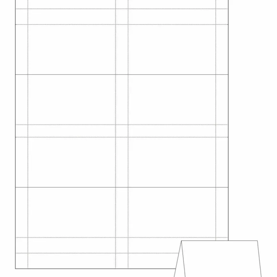 Avery Printable Tent Cards With Sure Feed Technology, 2" x 3 1/2", White, Pack Of 160 Cards