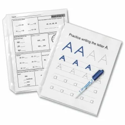 Avery Quick-Load Heavyweight Sheet Protector, Side: 3-Hole Punched, Top/Side Load 8.5 x 11 Insert, Nonglare Clear Front, 50/Box