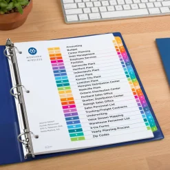 Avery Ready Index Table of Contents Dividers