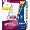 Avery Ready Index 1-31 Tab With Customizable Table Of Contents Binder Dividers, 8-1/2" x 11", 31 Tab, White/Multicolor, 1 Set