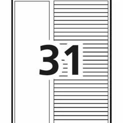 Avery Ready Index 1-31 Tab With Customizable Table Of Contents Binder Dividers, 8-1/2