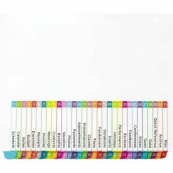 Avery Ready Index 1-31 Tab With Customizable Table Of Contents Binder Dividers, 8-1/2