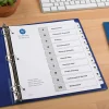 Avery Ready Index 1-10 Tab With Customizable Table Of Contents Dividers, Letter Size, 10 Tab, White, 1 Set