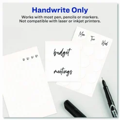 Avery Removable Labels, Non-Printable, 5424, Rectangle, 5/8
