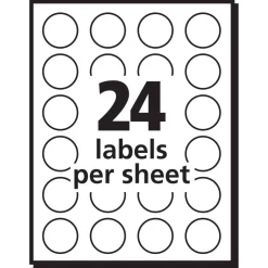 Avery Removable Multipurpose Labels, 5408, Round, 3/4