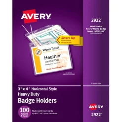 Avery(R) Heavy Duty Badge Holders, 3