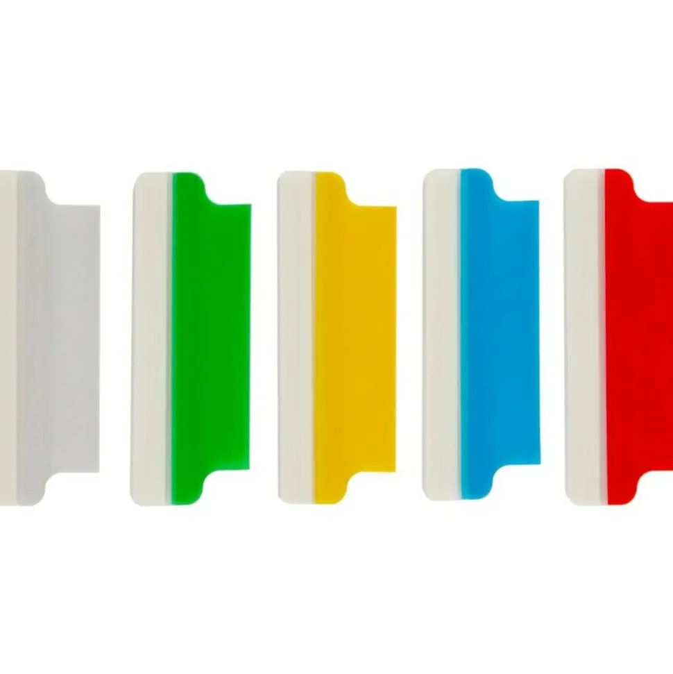 Avery Self-Adhesive Index Tabs With Printable Inserts, 2", Assorted, Pack Of 25