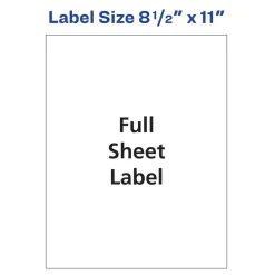 Avery Shipping Labels for Copiers, 8-1/2" x 11" , 100 Labels (5353)
