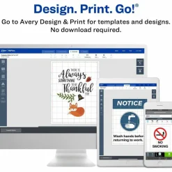 Avery Shipping Labels for Copiers, 8-1/2