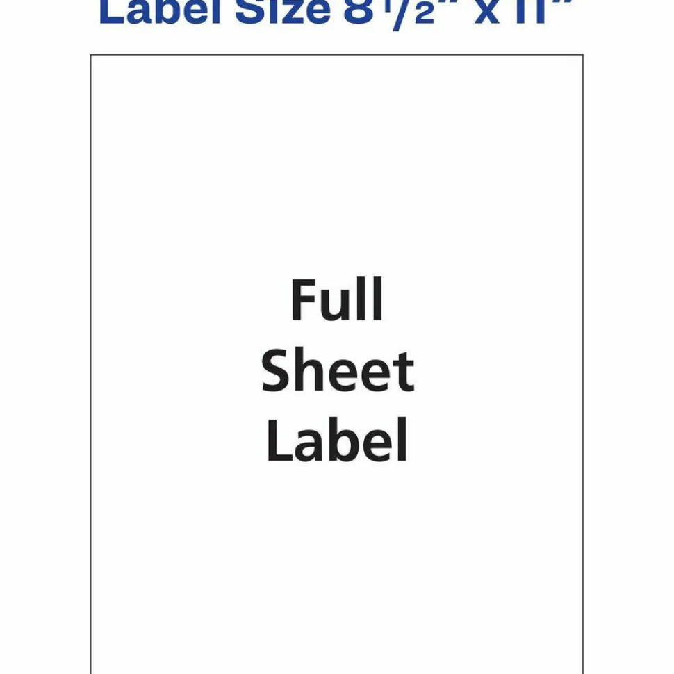 Avery Shipping Labels for Copiers, 8-1/2" x 11" , 100 Labels (5353)