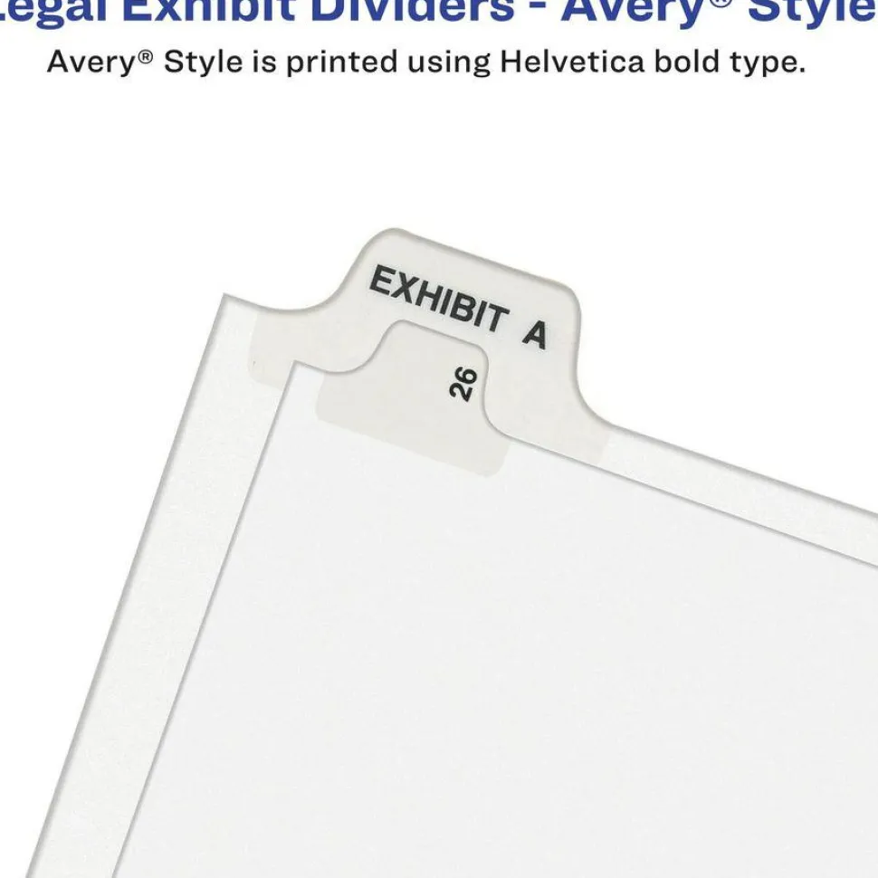 Avery Standard Collated Legal Dividers, Avery Style, Side-Tab, A-Z, 8 1/2" x 11"