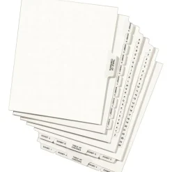 Avery Standard Collated Legal Dividers, Avery Style, Side-Tab, A-Z, 8 1/2