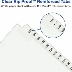 Avery Standard Collated Legal Dividers, Avery Style, Side-Tab, A-Z, 8 1/2