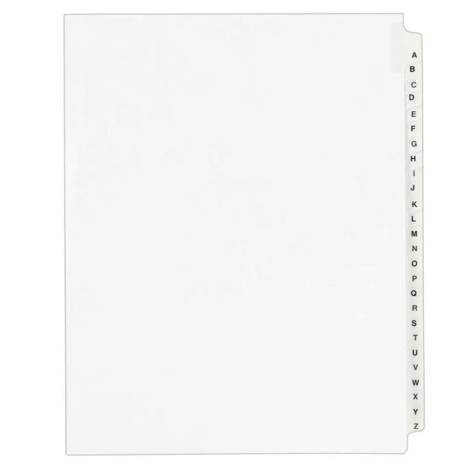 Avery Standard Collated Legal Dividers, Avery Style, Side-Tab, A-Z, 8 1/2" x 11"