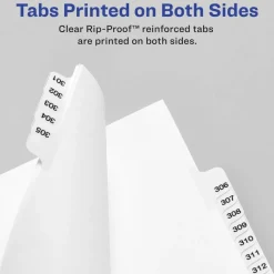 Avery Standard Collated Legal Dividers, Avery Style, Side-Tab, A-Z, 8 1/2