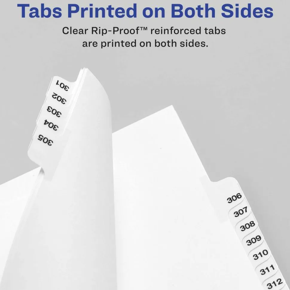 Avery Standard Collated Legal Dividers, Avery Style, Side-Tab, A-Z, 8 1/2" x 11"