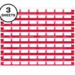 Avery 8 Tab Easy Print & Apply Clear Label Sheet Refills (11226)