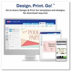 Avery Tear-Away Stubs Matte Printable Tickets - White - 500/Pack