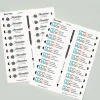 Avery The Mighty Badge Name Badge Inserts, 1 x 3, Clear, Laser, 20/Sheet, 5 Sheets/Pack