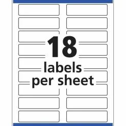Avery TrueBlock Extra-Large Permanent Inkjet/Laser File Folder Labels, 5027, 15/16