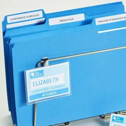 Avery TrueBlock File Folder Labels With Sure Feed Technology, 5366, Rectangle, 2/3