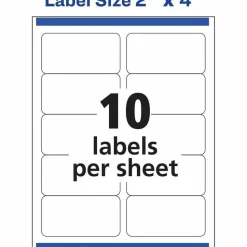 Avery TrueBlock Shipping Labels With Sure Feed Technology, 5963, Rectangle, 2