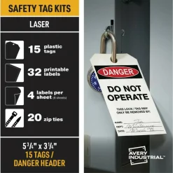 Avery UltraDuty Hazard Warning Tag Kit