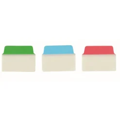 Avery Ultra Tabs Repositionable Tabs, Standard: 2" x 1.5", 1/5-Cut, Assorted Colors (Blue, Green and Red), 24/Pack