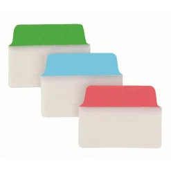 Avery Ultra Tabs Repositionable Tabs, Standard: 2" x 1.5", 1/5-Cut, Assorted Colors (Blue, Green and Red), 24/Pack