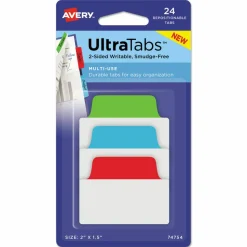 Avery Ultra Tabs Repositionable Tabs, Standard: 2