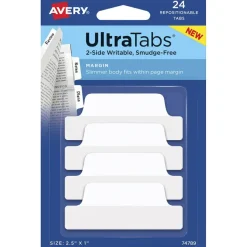 Avery UltraTabs Repositionable Margin Tabs