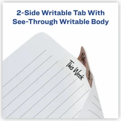 Avery UltraTabs Repositionable Margin Tabs - Write-on Tab(s) - 1