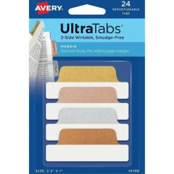 Avery UltraTabs Repositionable Margin Tabs - Write-on Tab(s) - 1