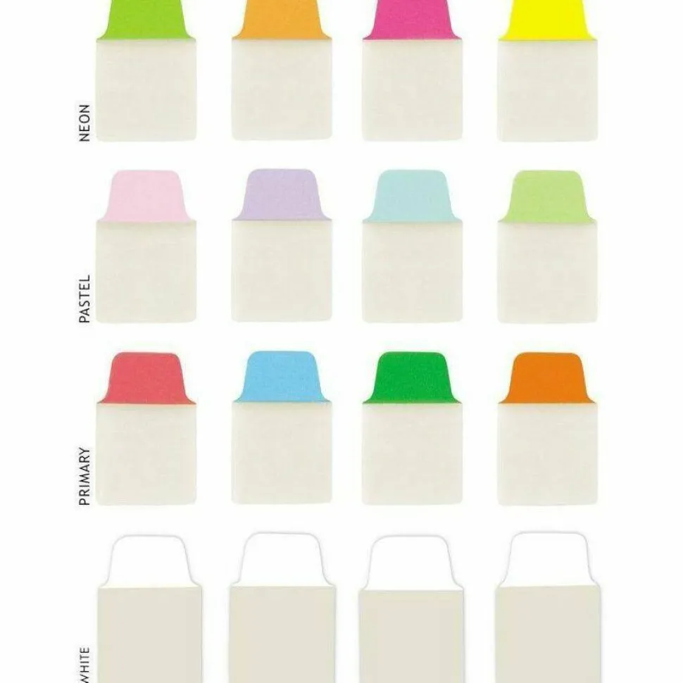 Avery UltraTabs Repositionable Mini Tabs - Write-on Tab(s) - 1.50" Tab Height x 1" Tab Width - Assorted Tab(s) - 80 / Pack