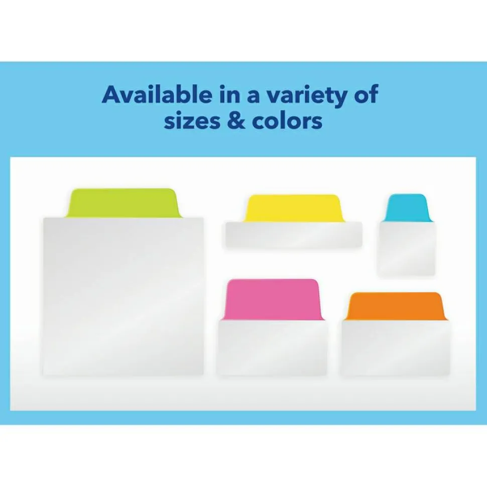 Avery UltraTabs Repositionable Mini Tabs - Write-on Tab(s) - 1.50" Tab Height x 1" Tab Width - Assorted Tab(s) - 80 / Pack