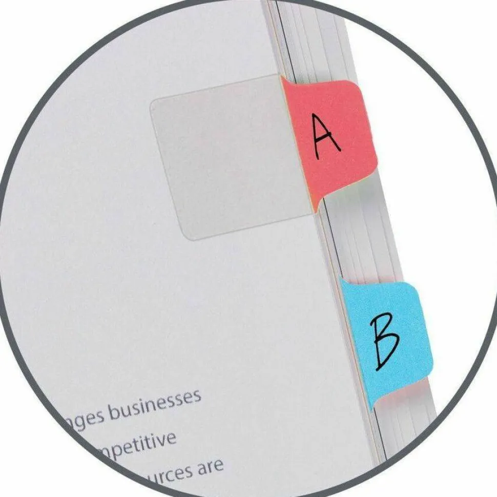 Avery UltraTabs Repositionable Mini Tabs - Write-on Tab(s) - 1.50" Tab Height x 1" Tab Width - Assorted Tab(s) - 80 / Pack