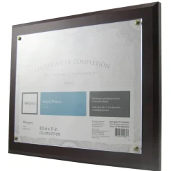 Award Plaque, 8-1/2" x 11", Mahogany
