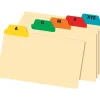 A-Z Poly Index Card Guide Set, 4" x 6", Multicolor, Set Of 25 Cards