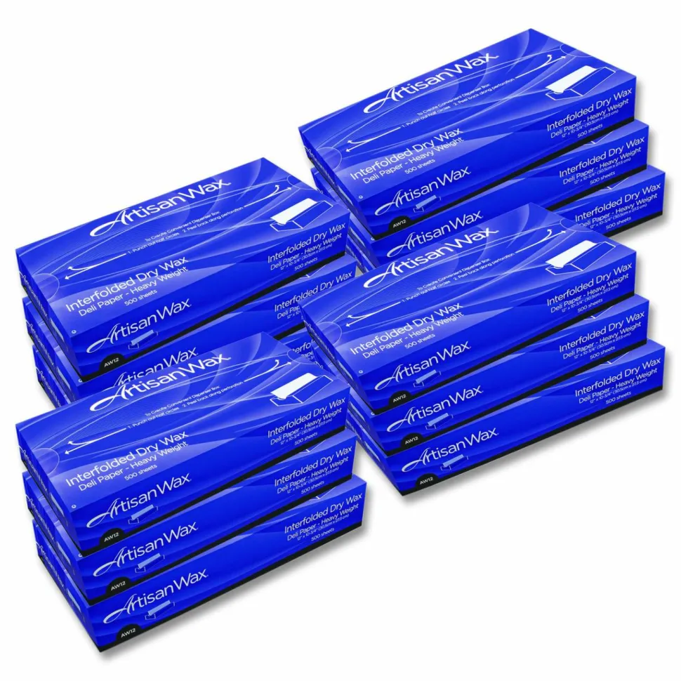 Bagcraft Dry Wax Paper, 8 x 10.75, White, 500/Box, 12 Boxes/Carton