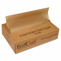 Bagcraft EcoCraft Interfolded Soy Wax Deli Sheets, 8 x 10.75, 500/Box, 12 Boxes/Carton