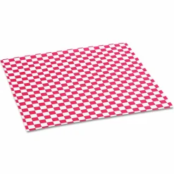 Bagcraft Grease-Resistant Paper Wraps and Liners, 12 x 12, Red Check, 1,000/Box, 5 Boxes/Carton