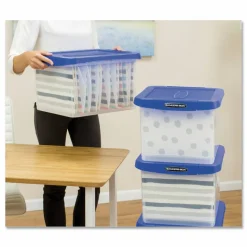 Bankers Box Heavy Duty Letter/Legal Plastic File Box
