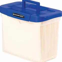 Bankers Box Heavy-Duty Portable Storage File Box, 10 3/4