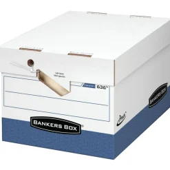Bankers Box Presto Heavy-Duty Storage Boxes, Letter/Legal Size, 15